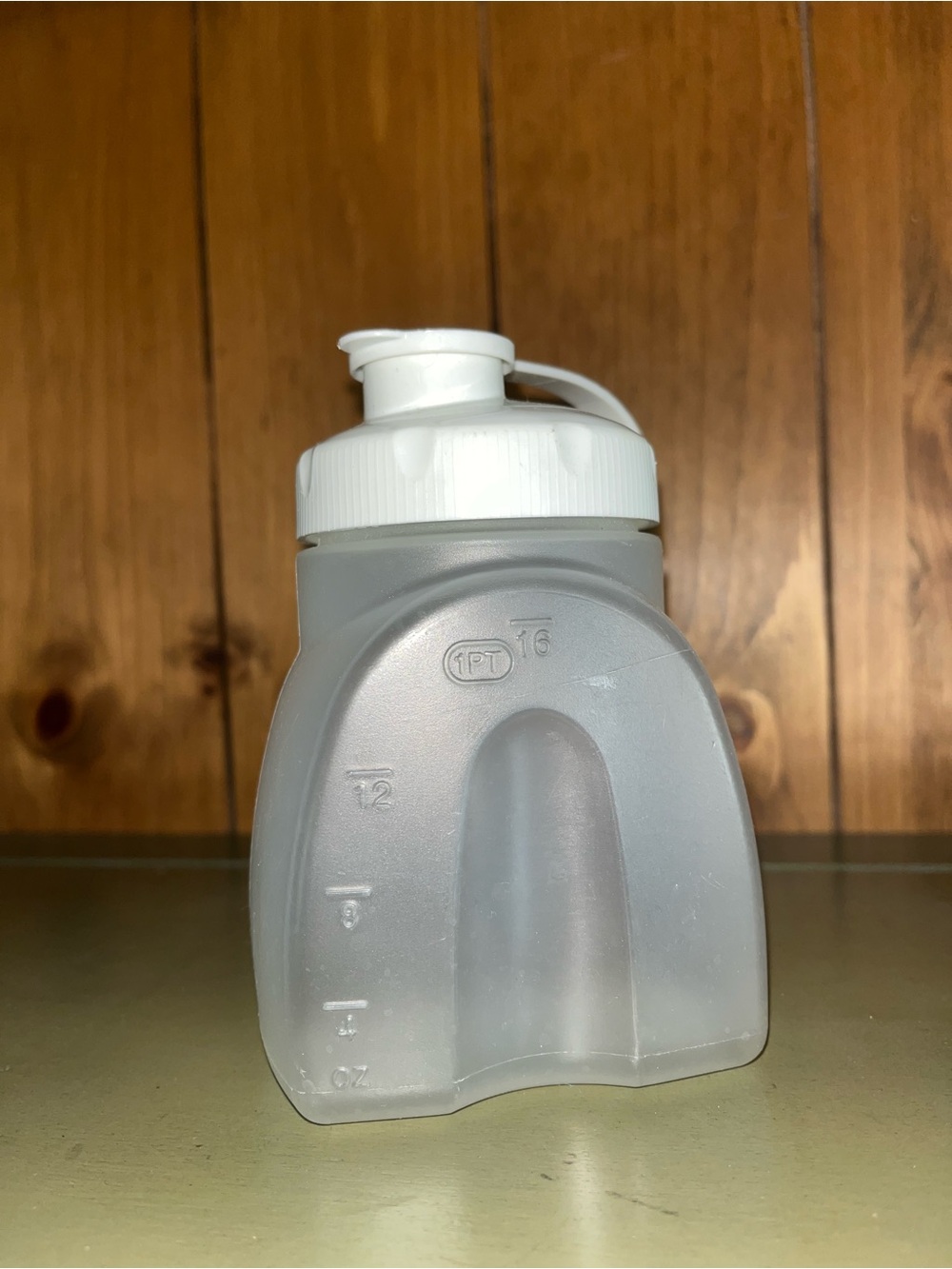 Clear Plastic Flip-Top Container/Bottle -Rubbermaid